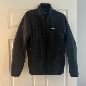 Patagonia - Black Nano Puff Full Zip Women’s Jacket, Size M